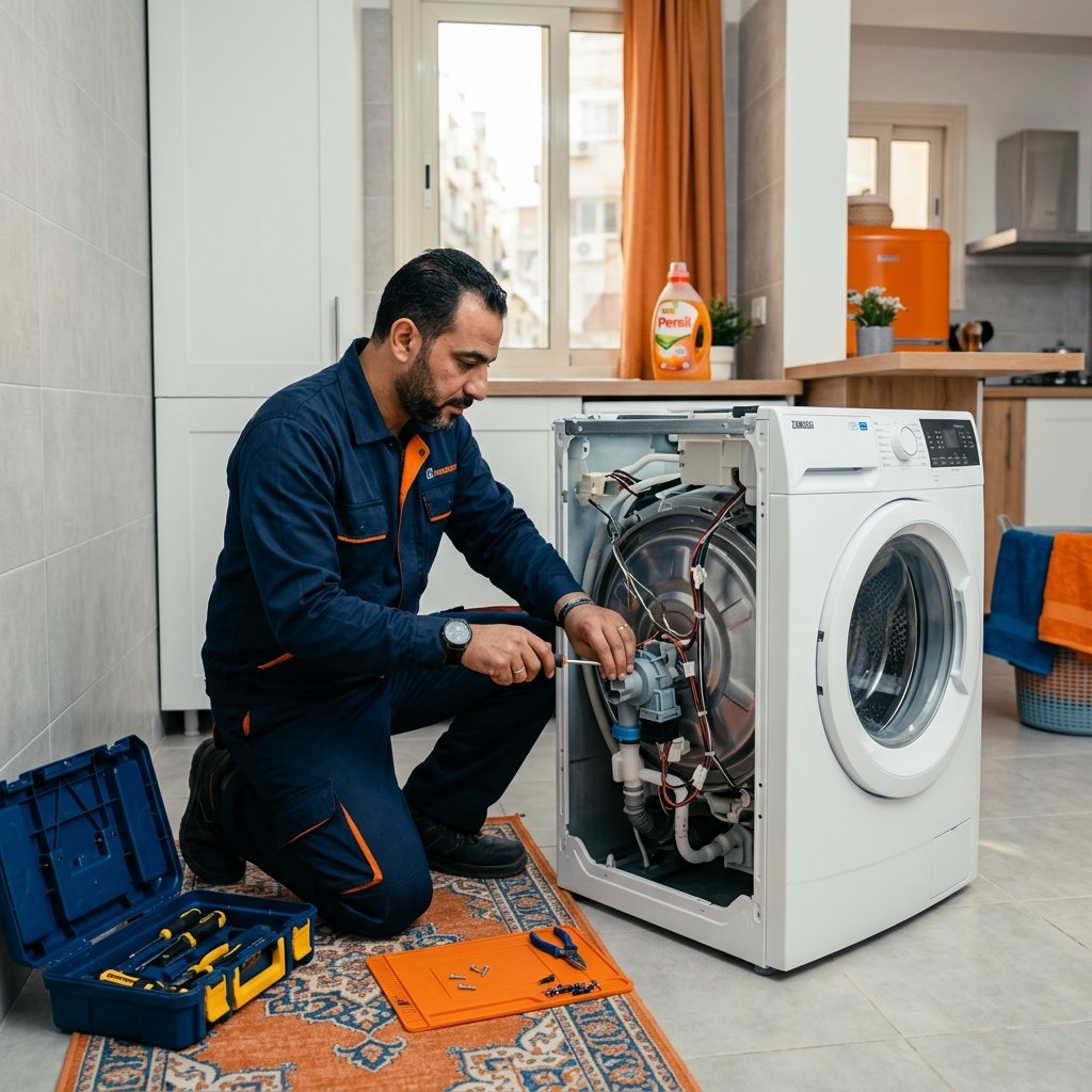Technician working